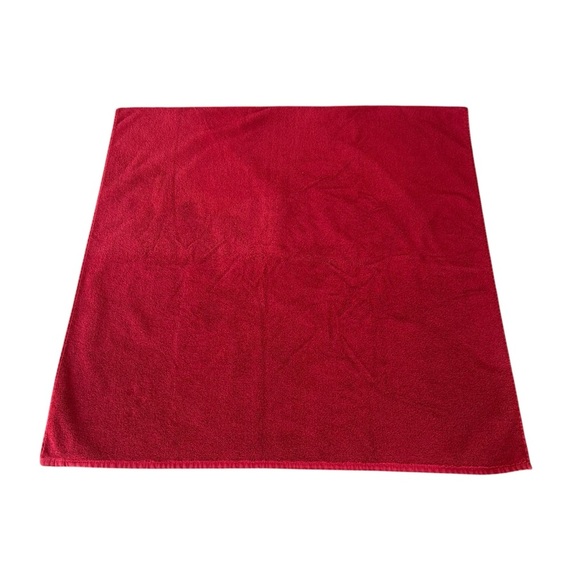 Pottery Barn Oversized Bath Sheet Towel Ruby Red 100% Cotton Brazil 37x77 NICE! - Picture 2 of 10